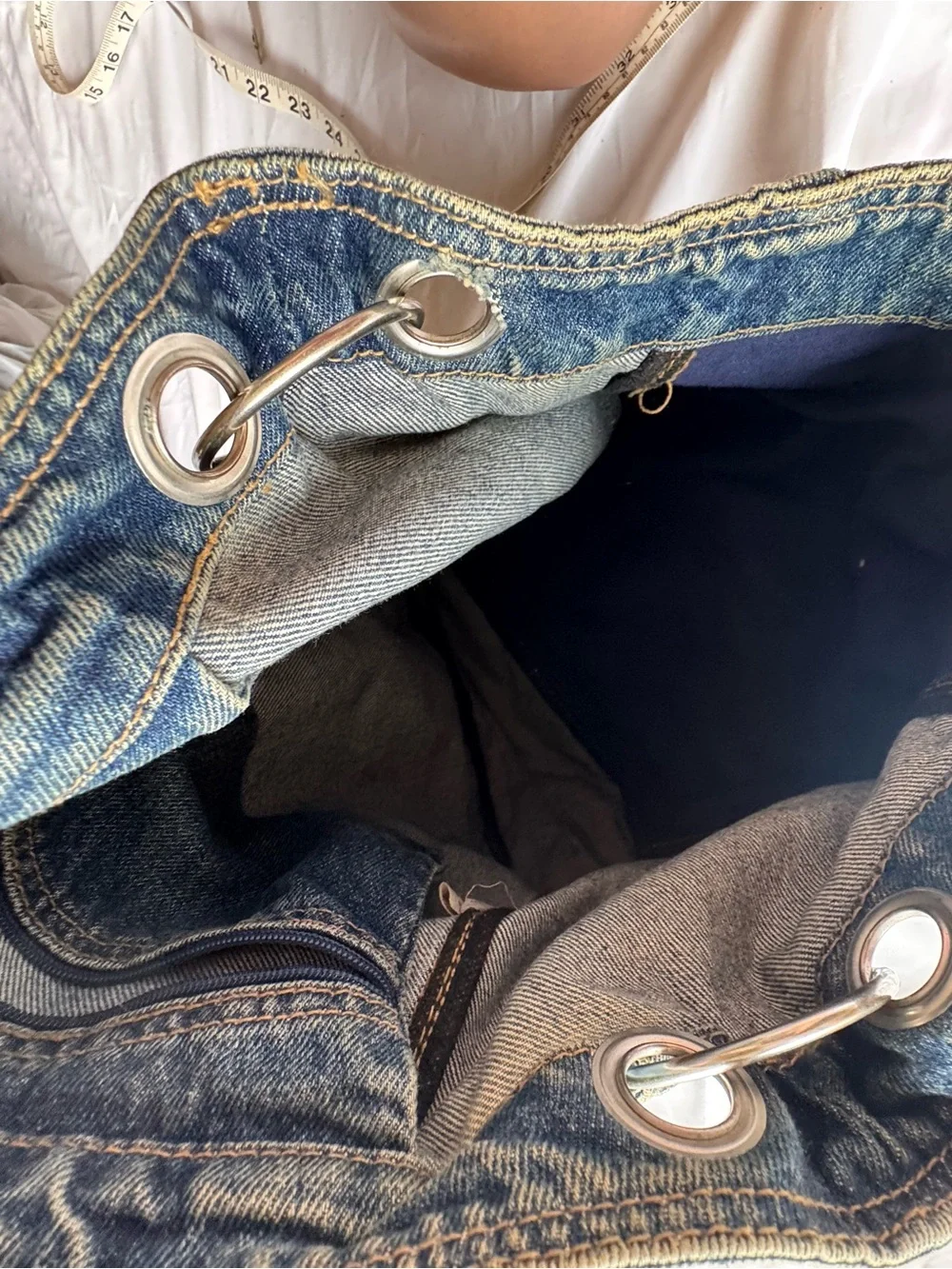 Y2K Jean Shoulder Purse
